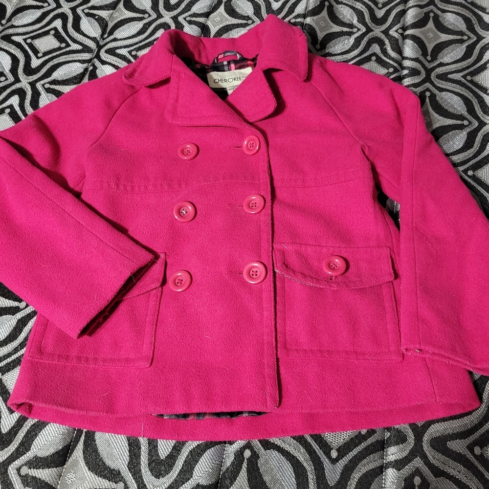 Pink peacoat